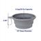 Show in main carousel: Frisco Silicone Collapsible Travel Bowl with Carabiner, Gray, Medium: 3 cup slide 2 of 8