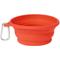 Show in main carousel: Frisco Silicone Collapsible Travel Bowl with Carabiner, Red, Medium: 3 cup slide 1 of 8