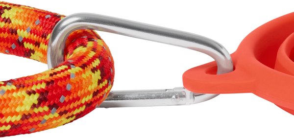 Show full view: Frisco Silicone Collapsible Travel Bowl with Carabiner, Red, Medium: 3 cup slide 4 of 8