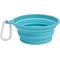 Show in main carousel: Frisco Silicone Collapsible Travel Bowl with Carabiner, Teal, Small: 1.5 cup slide 1 of 7