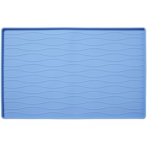 Frisco Silicone Dog & Cat Food Mat, Blue, Large