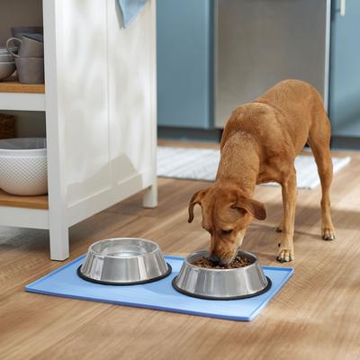 Show full view: Frisco Silicone Dog & Cat Food Mat, Blue, Large slide 3 of 8