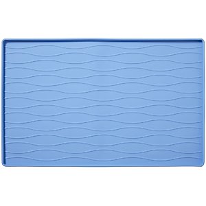 Frisco Silicone Dog & Cat Food Mat, Blue, Medium