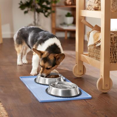 Show full view: Frisco Silicone Dog & Cat Food Mat, Blue, Medium slide 4 of 9