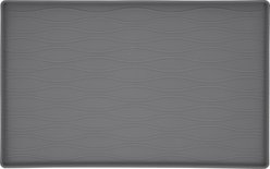 Frisco Silicone Dog & Cat Food Mat, Gray, Medium