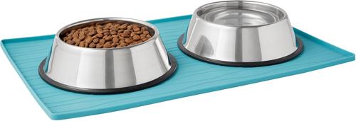 Show full view: Frisco Silicone Dog & Cat Food Mat, Teal, Large slide 4 of 7