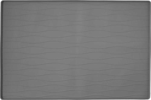 Show full view: Frisco Silicone Food Mat, Gray, Large + Bones Non-skid Ceramic Dog Bowl, 4.50 Cups slide 2 of 9