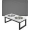 Show in main carousel: Frisco Silicone Food Mat, Gray, Medium & Frisco Marble Design Stainless Steel Double Elevated Dog Bowls, 3 Cups, Black Stand slide 1 of 8