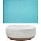 Show in main carousel: Frisco Silicone Food Mat, Teal, Large + Paw Prints Non-skid Ceramic Dog Bowl, 8.25 Cups slide 1 of 9