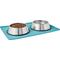 Show in main carousel: Frisco Silicone Food Mat, Teal, Large + Paw Prints Non-skid Ceramic Dog Bowl, 8.25 Cups slide 4 of 9