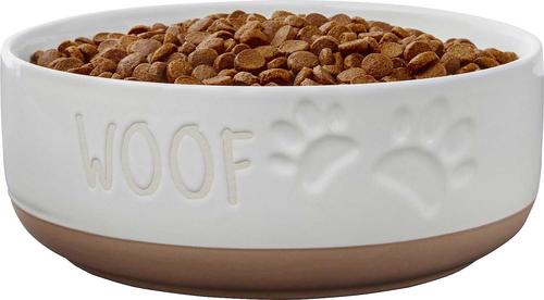 Show full view: Frisco Silicone Food Mat, Teal, Large + Paw Prints Non-skid Ceramic Dog Bowl, 8.25 Cups slide 7 of 9