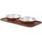 Show in main carousel: Frisco Silicone Stainless Steel Double Diner Dog & Cat Bowl, Brown, 3 cup slide 1 of 9