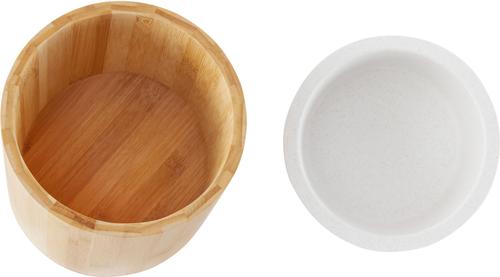 Show full view: Frisco Slanted Non-Skid Elevated Bamboo Melamine Bowl with Bamboo Stand, Large: 6 cup slide 5 of 11