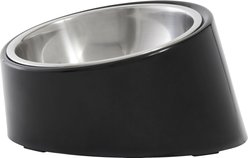 Frisco Slanted Stainless Steel Bowl, Black, Small: 1 cup, 1 count