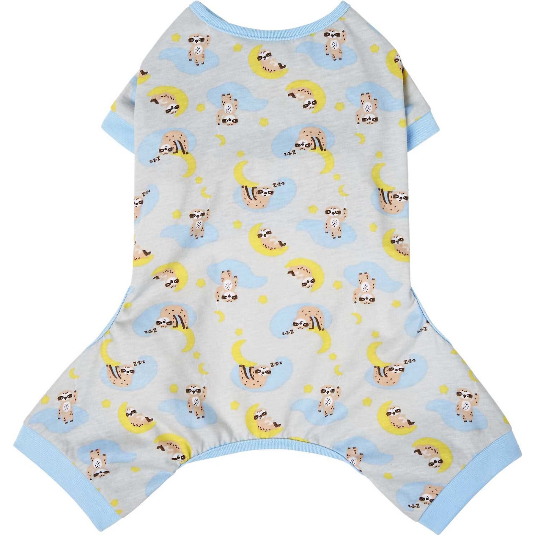 Frisco Sleepy Sloths Dog & Cat Jersey Pajamas, X-Large