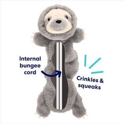 Show full view: Frisco Sloth Bungee Plush Squeaky Dog Toy, Small/Medium slide 3 of 7