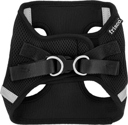 Show full view: Frisco Small Breed Soft Vest Step In Back Clip Dog Harness, Black, 15 to 18-in chest slide 4 of 8