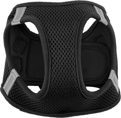 Show full view: Frisco Small Breed Soft Vest Step In Back Clip Dog Harness, Black, 15 to 18-in chest slide 5 of 8