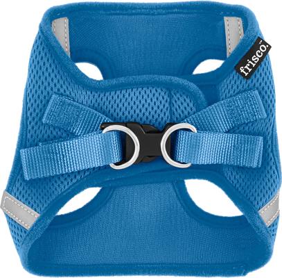 Show full view: Frisco Small Breed Soft Vest Step In Back Clip Dog Harness, Blue, 15 to 18-in chest slide 4 of 8