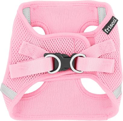 Show full view: Frisco Small Breed Soft Vest Step In Back Clip Dog Harness, Pink, 12 to 15-in chest slide 4 of 8