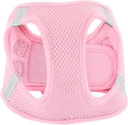 Show full view: Frisco Small Breed Soft Vest Step In Back Clip Dog Harness, Pink, 12 to 15-in chest slide 5 of 8