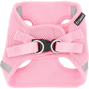 Frisco Small Breed Soft Vest Step In Back Clip Dog Harness, Pink, 15 to 18-in chest