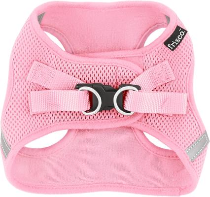 Show full view: Frisco Small Breed Soft Vest Step In Back Clip Dog Harness, Pink, 18 to 21-in chest slide 4 of 8
