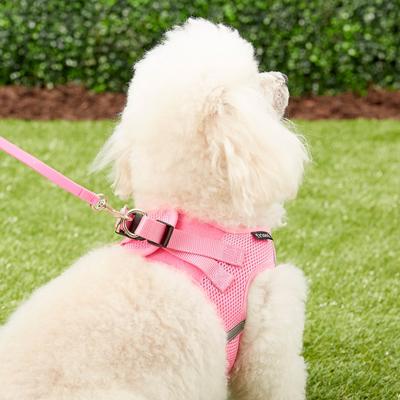 Show full view: Frisco Small Breed Soft Vest Step In Back Clip Dog Harness, Pink, 18 to 21-in chest slide 6 of 8