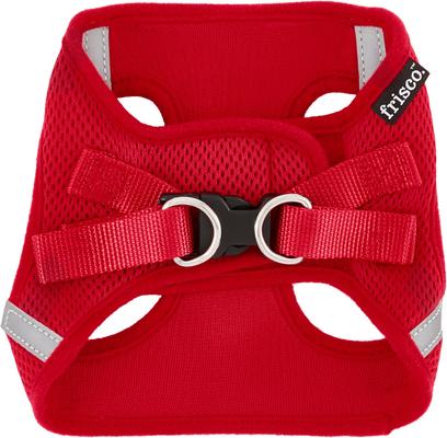 Show full view: Frisco Small Breed Soft Vest Step In Back Clip Dog Harness, Red, 12 to 15-in chest slide 4 of 8