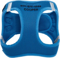 Frisco Small Breed Soft Vest Step In Personalized Back Clip Dog Harness, Blue, 12 to 15-in chest