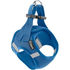 Frisco Small Breed Soft Vest Step In Personalized Back Clip Dog Harness, Blue, 12 to 15-in chest