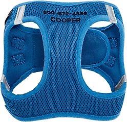 Frisco Small Breed Soft Vest Step In Personalized Back Clip Dog Harness, Blue, 15 to 18-in chest
