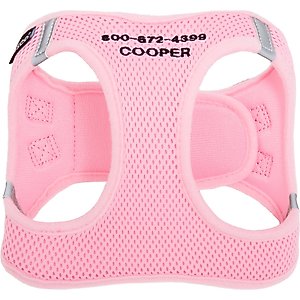 Frisco Small Breed Soft Vest Step In Personalized Back Clip Dog Harness, Pink, 12 to 15-in chest