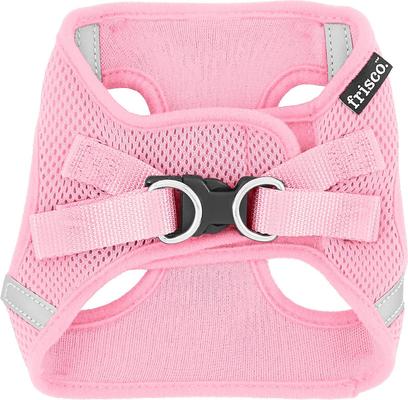 Show full view: Frisco Small Breed Soft Vest Step In Personalized Back Clip Dog Harness, Pink, 12 to 15-in chest slide 6 of 10