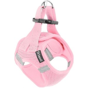Frisco Small Breed Soft Vest Step In Personalized Back Clip Dog Harness, Pink, 12 to 15-in chest