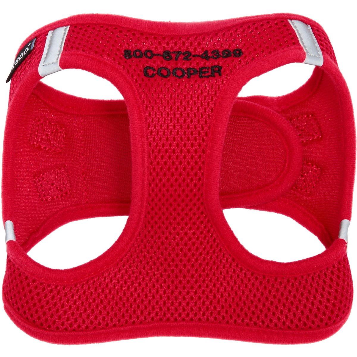 Frisco Small Breed Soft Vest Step In Personalized Back Clip Dog Harness, Red, 12 to 15-in chest