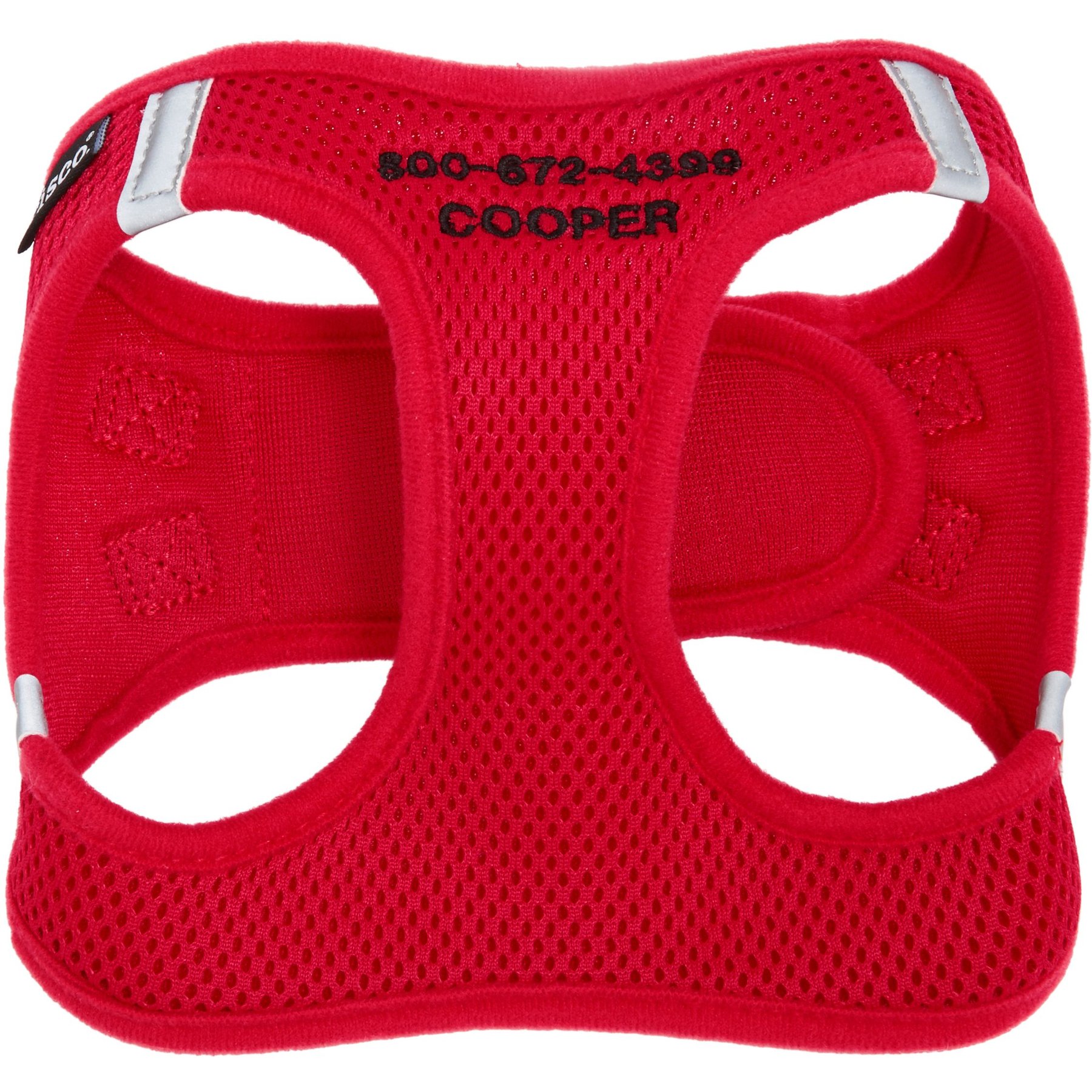 Frisco Frisco Small Breed Soft Vest Step In Personalized Back Clip Dog Harness, Red, 12 to 15-in chest