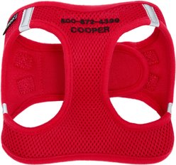 Frisco Small Breed Soft Vest Step In Personalized Back Clip Dog Harness, Red, 15 to 18-in chest