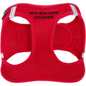 Frisco Small Breed Soft Vest Step In Personalized Back Clip Dog Harness, Red, 15 to 18-in chest