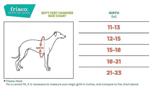 Show full view: Frisco Small Breed Soft Vest Step In Personalized Back Clip Dog Harness, Red, 15 to 18-in chest slide 2 of 9