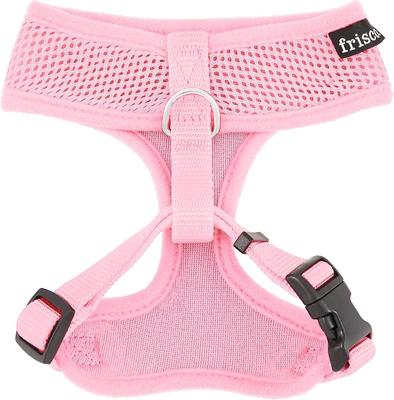 Show full view: Frisco Small & Medium Breed Soft Mesh Personalized Back Clip Dog Harness, 12 to 16.5-in chest, Pink slide 5 of 8