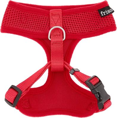 Show full view: Frisco Small & Medium Breed Soft Mesh Personalized Back Clip Dog Harness, 14 to 18.5-in chest, Red slide 5 of 8