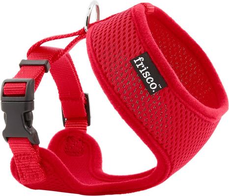 Show full view: Frisco Small & Medium Breed Soft Mesh Personalized Back Clip Dog Harness, 14 to 18.5-in chest, Red slide 6 of 8