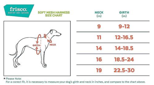 Show full view: Frisco Small & Medium Breed Soft Mesh Personalized Back Clip Dog Harness, 18.5 to 24-in chest, Red slide 2 of 8