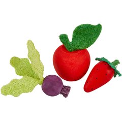 Frisco Small Pet Wooden Fruit Assortment Chew Toy