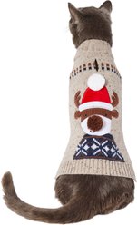 Frisco Smiling Reindeer Dog & Cat Sweater, Small