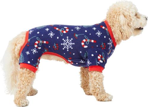 Show full view: Frisco Snowy Nights Dog & Cat Cozy Polar Fleece PJs, Medium slide 3 of 8