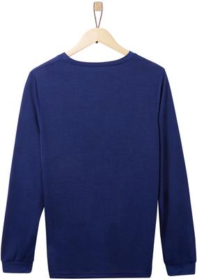 Show full view: Frisco Snowy Nights Unisex Adult Pajama Jersey Top, Small slide 3 of 6