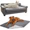 Show in main carousel: Frisco Sofa Bed with Removable Cover, Large, Gray + Eyelash Cat & Dog Blanket, Silver slide 1 of 10