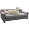 Show in main carousel: Frisco Sofa Bed with Removable Cover, Large, Gray + Eyelash Cat & Dog Blanket, Silver slide 2 of 10